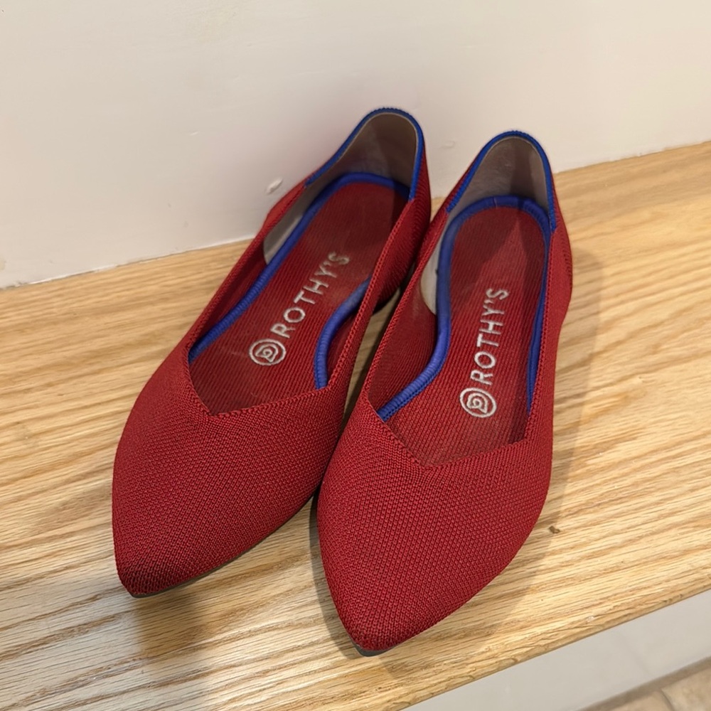 Rothy's Women's Red Flats